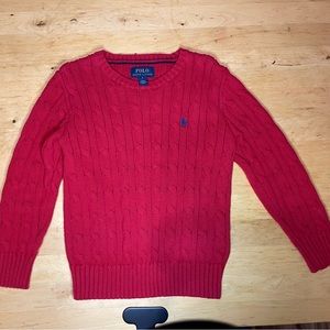 Polo Ralph Lauren Boy’s Crewneck Sweater Red Sz 5
